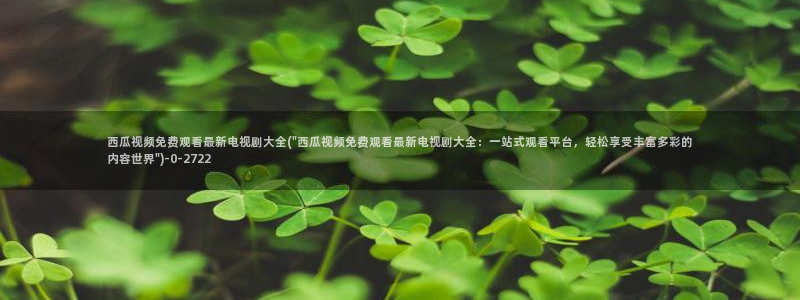 西瓜影院免费播放电视剧大全