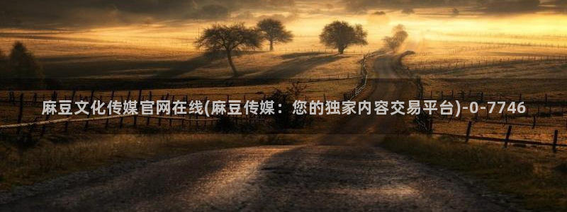 麻豆映传媒官网：麻豆文化传媒官网在线(麻豆传媒：您的独家内容交易平台)