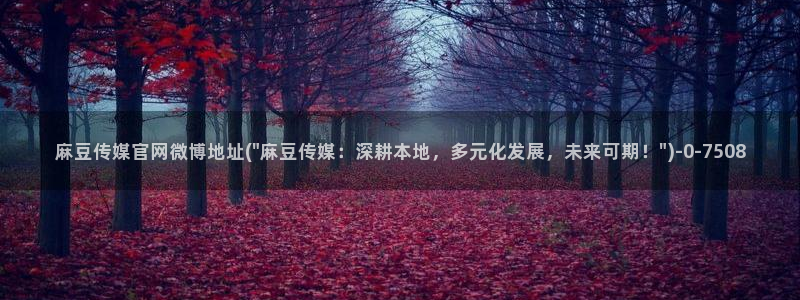 麻豆传媒漫画官网：麻豆传媒官网微博地址(\