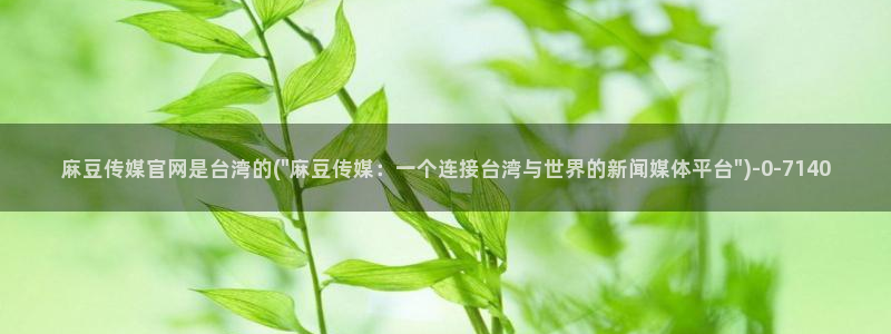 麻豆传媒剧情官网：麻豆传媒官网是台湾的(\